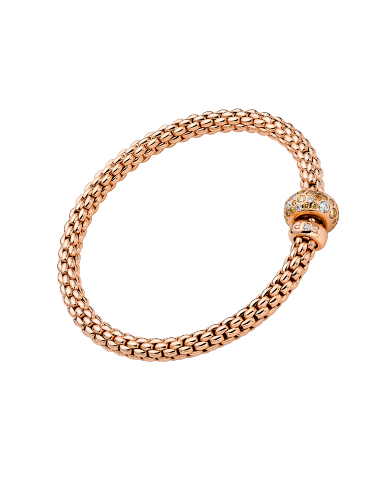 SOLO Flex'it Armband mit weißen und braunen Diamanten
