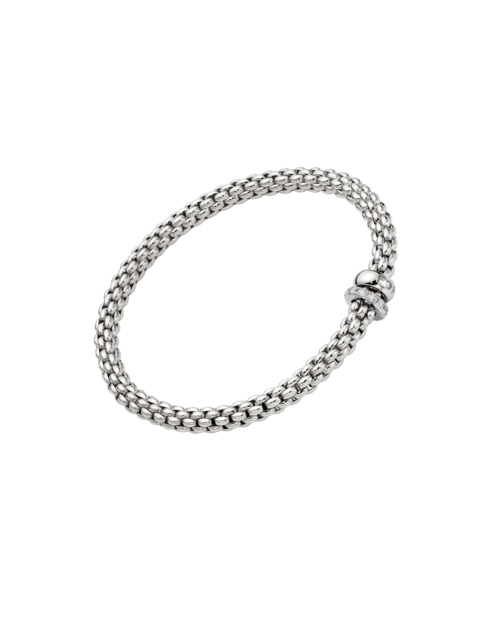 SOLO Flex'it Armband mit doppeltem Rondell und Pavé-Fassung