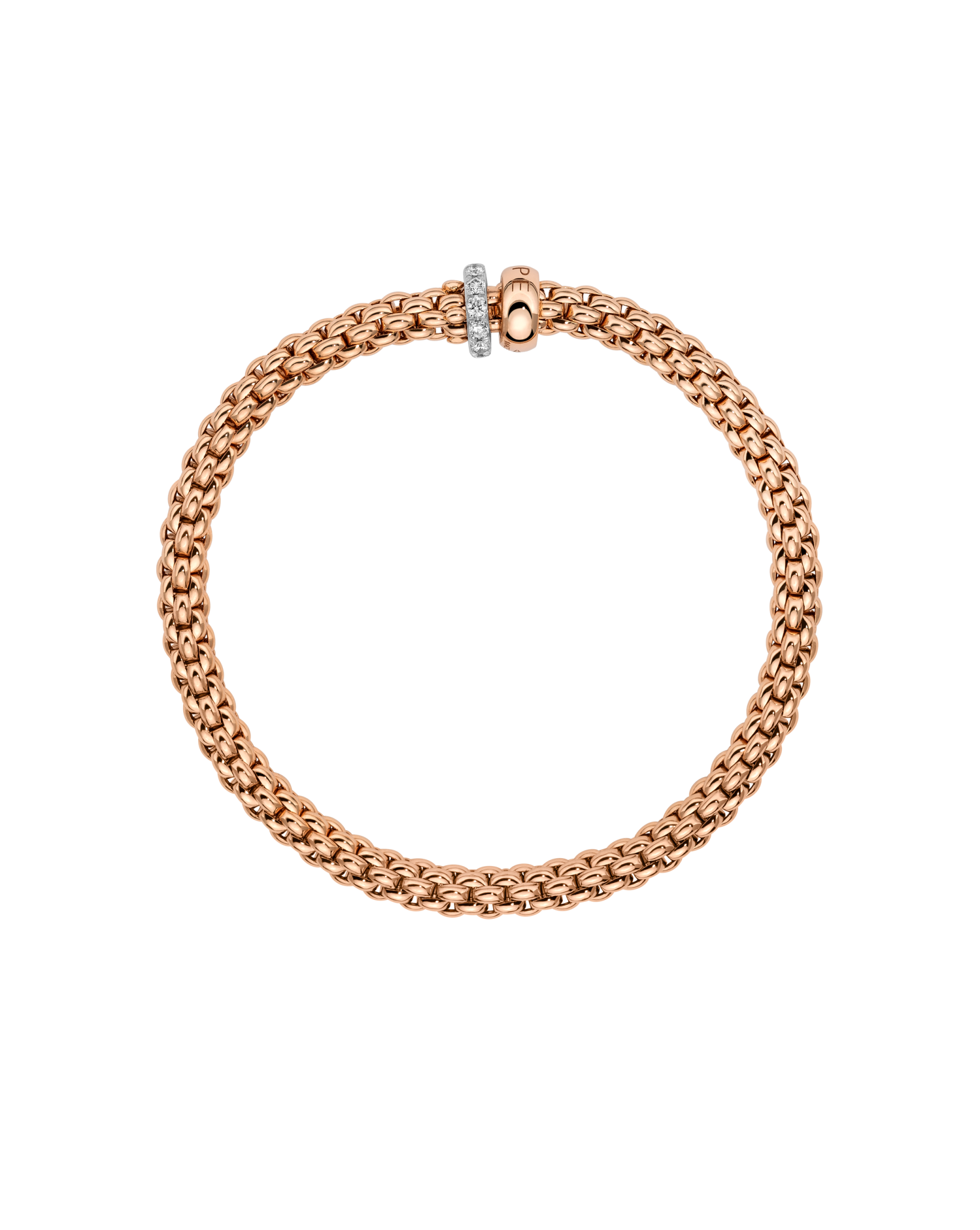 SOLO Flex'it Armband mit doppeltem Rondell und Pavé-Fassung