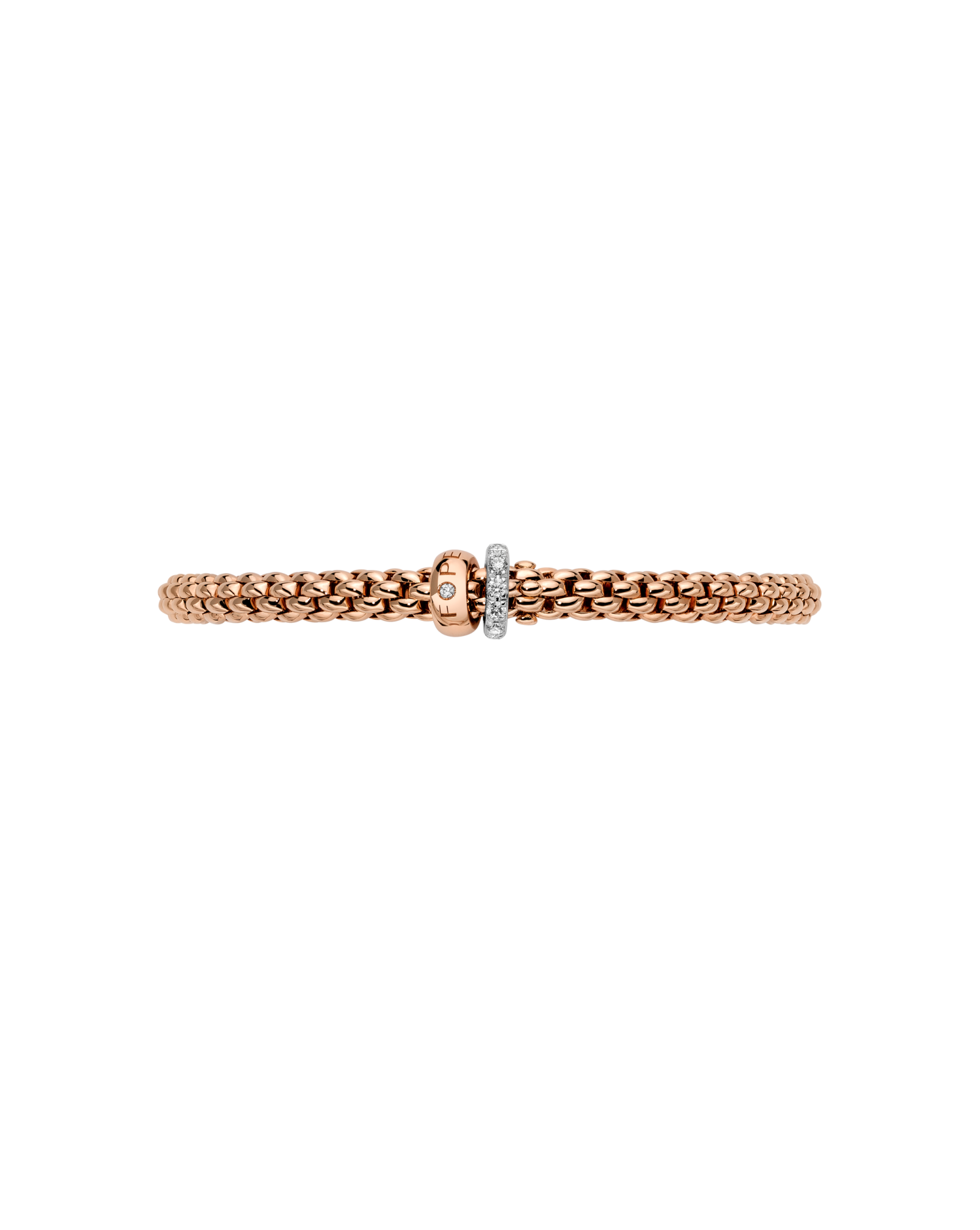 SOLO Flex'it Armband mit doppeltem Rondell und Pavé-Fassung