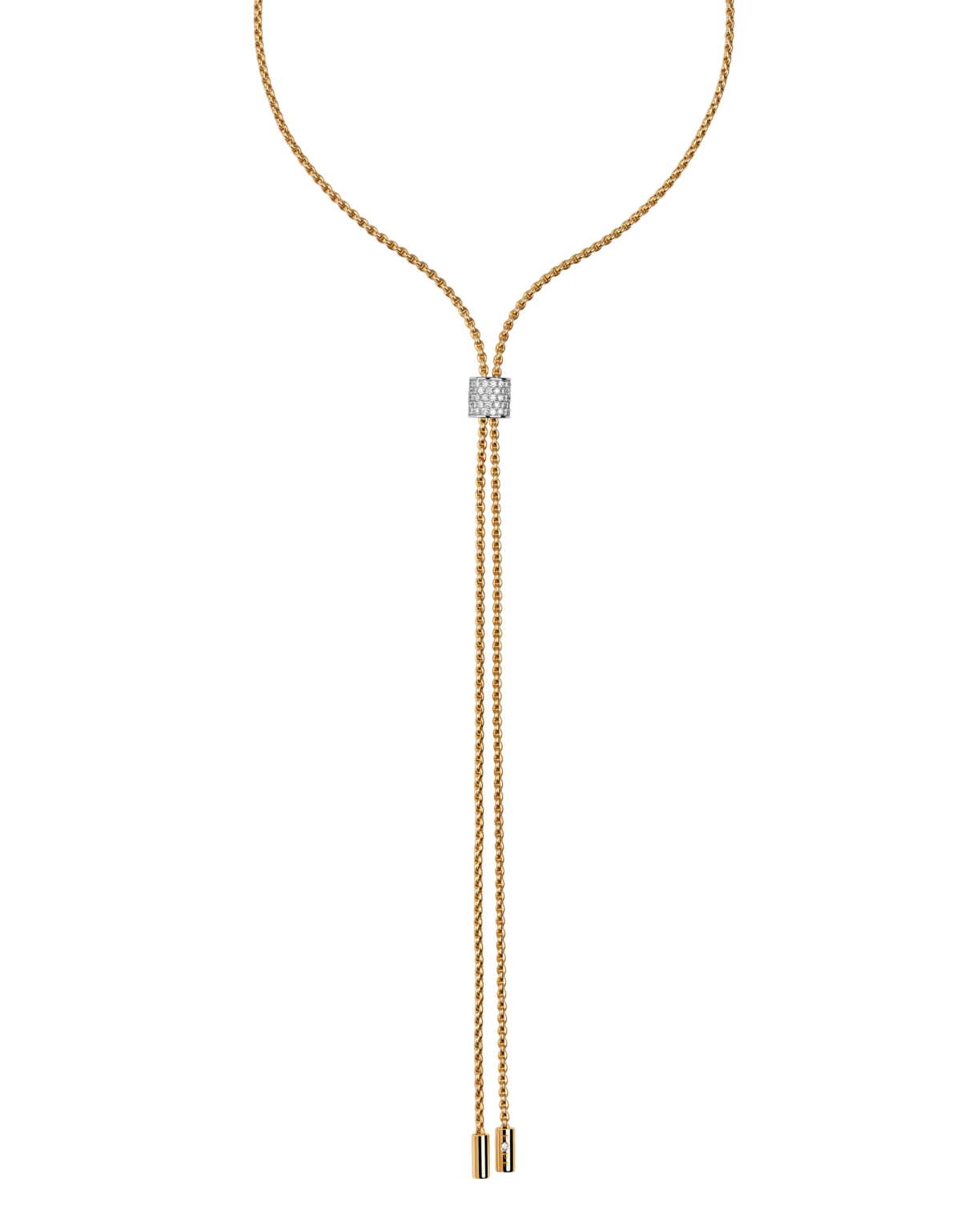 ARIA Slider Halskette mit Pavé Diamanten